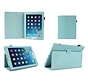 Apple iPad Air 2 (iPad 6) - Leather Book Cover Flip Hoes voor bescherming voor- en achterkant - Kleur Aqua