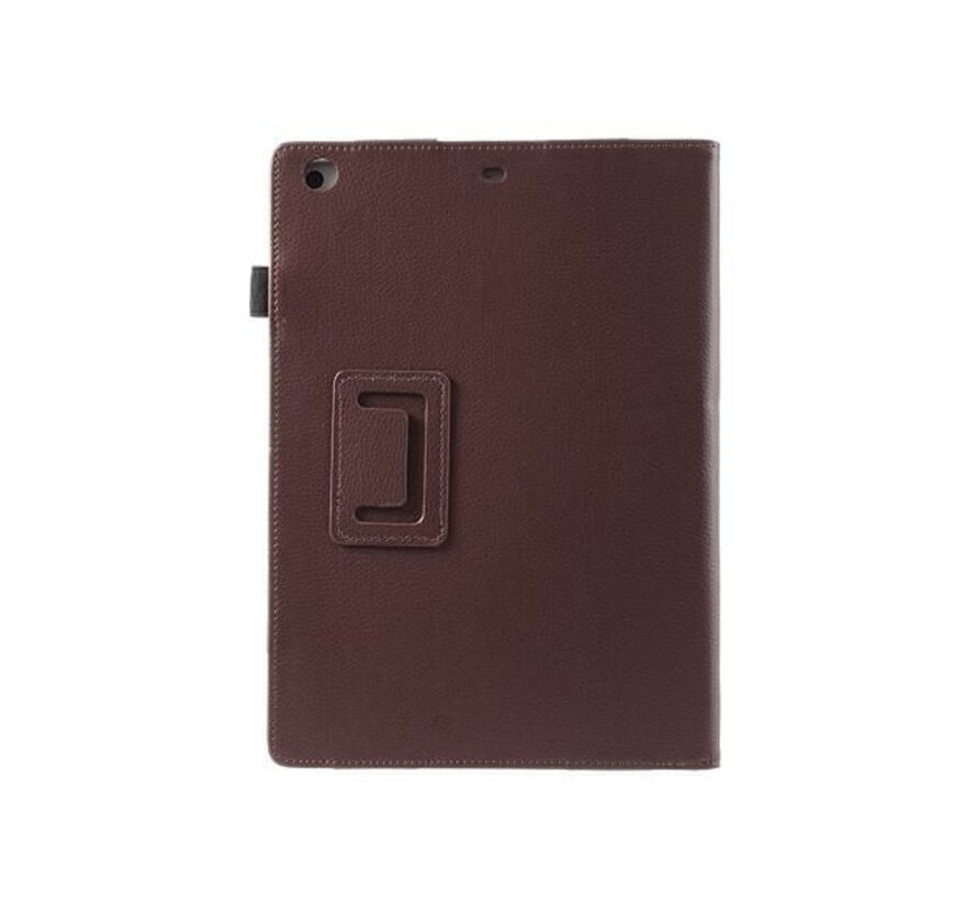 Apple iPad Air 2 (iPad 6) - Leather Book Cover Flip Hoes voor bescherming voor- en achterkant - Kleur Bruin
