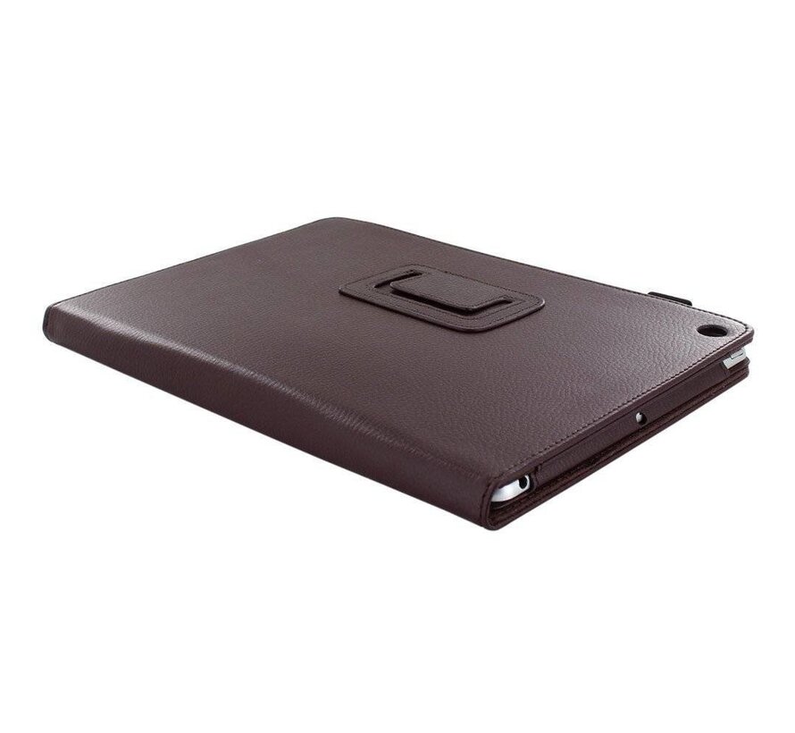 Apple iPad Air 2 (iPad 6) - Leather Book Cover Flip Hoes voor bescherming voor- en achterkant - Kleur Bruin