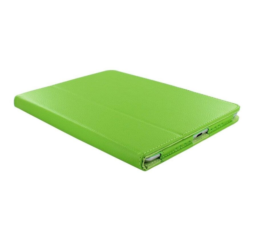 Apple iPad Air 2 (iPad 6) - Leather Book Cover Flip Hoes voor bescherming voor- en achterkant - Kleur Groen