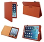 Apple iPad Air 2 (iPad 6) - Leather Book Cover Flip Hoes voor bescherming voor- en achterkant - Kleur Oranje