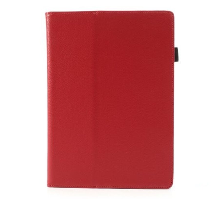 Apple iPad Air 2 (iPad 6) - Leather Book Cover Flip Hoes voor bescherming voor- en achterkant - Kleur Rood