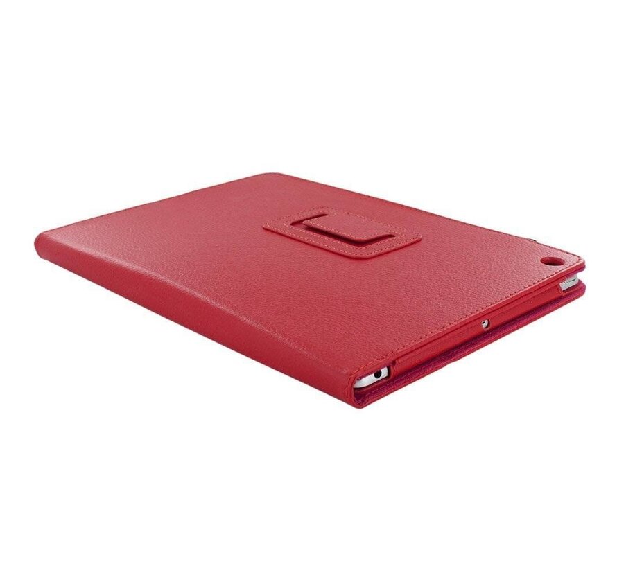 Apple iPad Air 2 (iPad 6) - Leather Book Cover Flip Hoes voor bescherming voor- en achterkant - Kleur Rood