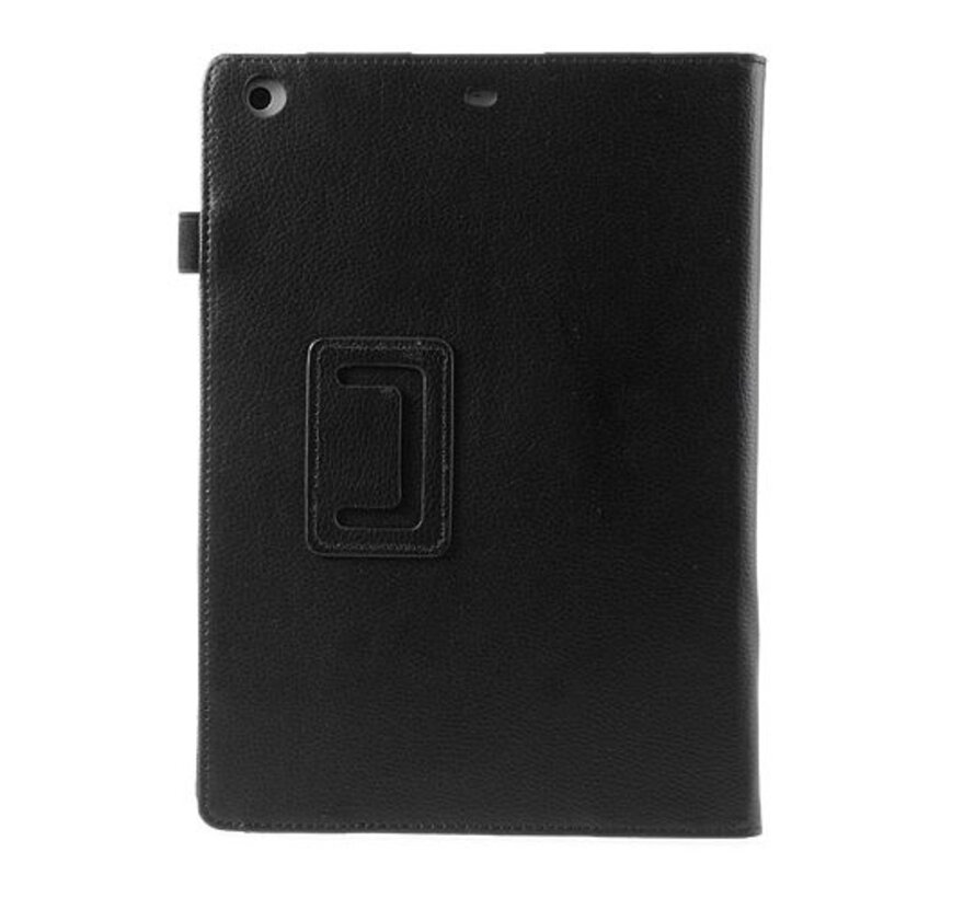 Apple iPad Air 2 (iPad 6) - Leather Book Cover Flip Hoes voor bescherming voor- en achterkant - Kleur Zwart