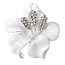 Fako Bijoux® - Broche - Orchidee - 47x50mm - Wit