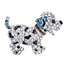 Fako Bijoux® - Broche - Puppy - Kristal - 53x40mm - Blauw