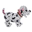 Fako Bijoux® - Broche - Puppy - Kristal - 53x40mm - Roze