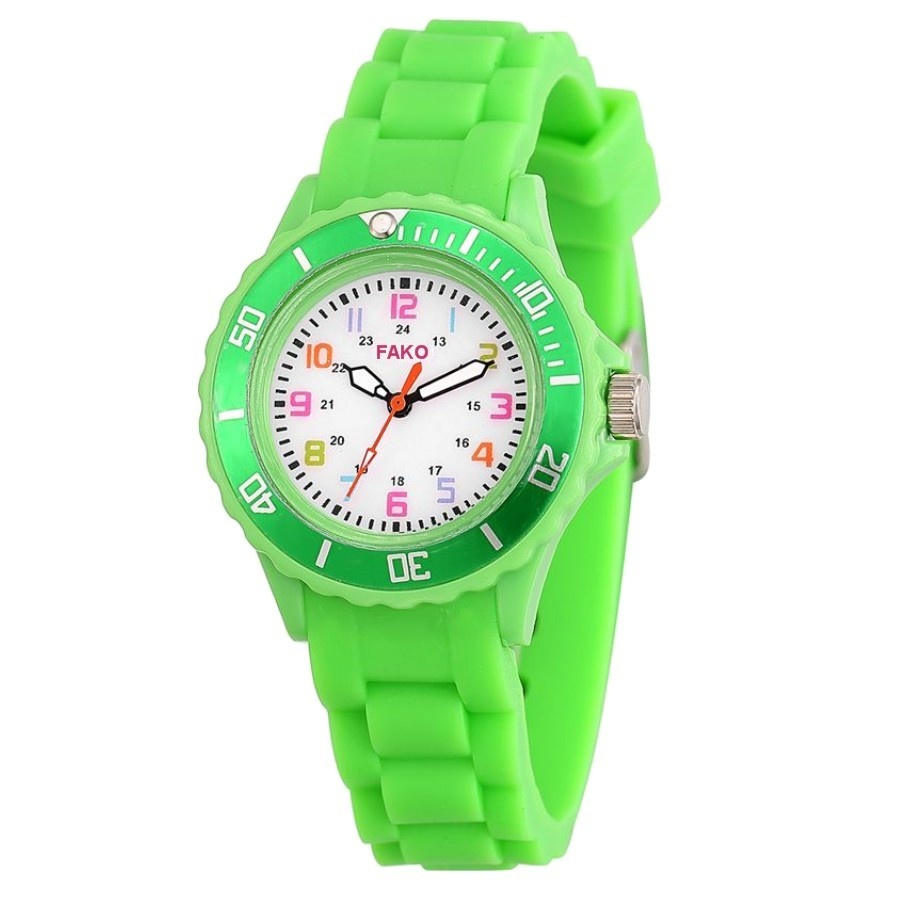 Fako® - Kinderhorloge - LED Digital - Groen - Fako Bijoux