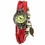 Fako® - Armband Horloge - Blad - Rood