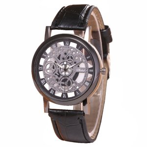 Betere Fako® - Horloge - Open Uurwerk - Zwart - Zwart - Fako Bijoux PT-29