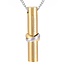 Fako Bijoux® - Ashanger / Assieraad - Cilinder - Together Forever - Goudkleurig