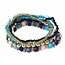 Fako Bijoux® - Armband - Beachbumb - Blauw