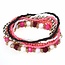Fako Bijoux® - Armband - Beachbumb - Roze