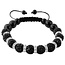 Fako Bijoux® - Armband - Disco Dots - Ring - Zwart