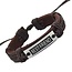 Fako Bijoux® - Armband - Leder - Best Friend - Bruin