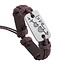 Fako Bijoux® - Armband - Leder - Love Cupido - Bruin