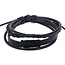Fako Bijoux® - Armband - Leder - Strings - Zwart