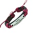 Fako Bijoux® - Armband - Leder - Together We Make a Difference - Rood