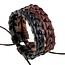 Fako Bijoux® - Armband - Leder - Twister - Set