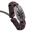 Fako Bijoux® - Armband - Leder - Weed - Bruin