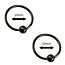 Fako Bijoux® - Ball Closure Piercing - Ring - 10mm - Zwart - 2 Stuks