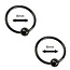 Fako Bijoux® - Ball Closure Piercing - Ring - 8mm - Zwart - 2 Stuks