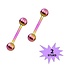 Fako Bijoux® - Barbell Piercing - 12mm - Multicolour - 2 Stuks