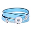 Fako Bijoux® - Armband Voor Click Buttons - Smal - XL - Lichtblauw