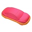 Fako Bijoux® - Brillenkoker - Auto - EVA - Met Rits - Nylon - Roze/Geel