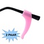 Fako Bijoux® - Anti-slip Oorhaakjes - Brilhaakjes - Siliconen - Roze - 2 Paar