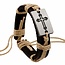 Fako Bijoux® - Armband - Leder - Kruis - Wit