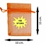 Fako Bijoux® - Organza Zakjes - 10x15cm - Oranje - 100 Stuks
