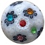 Fako Bijoux® - Click Button - Fimoklei - Bloemetjes Grijs