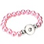 Fako Bijoux® - Armband Voor Click Buttons - Kralen - Roze