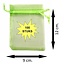 Fako Bijoux® - Organza Zakjes - 9x12cm - Lichtgroen - 100 Stuks