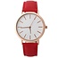 Fako® - Horloge - Rosé Goudkleurig - Ø 41mm - Rood