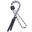 Fako Bijoux® - Universeel Verstelbaar Brillenkoord - Brilband - Nylon & Rubber - Grijs/Wit