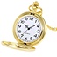 Fako® - Kettinghorloge - XXL - Classic - Ø 47mm - Goudkleurig