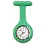 Fako® - Verpleegstershorloge - Siliconen RVS Lumi - Groen