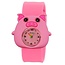 Fako® - Kinderhorloge - Slap On Mini - Varken - Roze