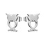 Fako Bijoux® - Oorbellen - Steker - RVS - Stainless Steel - Uiltje