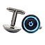 Fako Bijoux® - Manchetknopen - Stand-by - Aan/Uit - 18mm - Blauw - Grijs