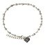 Fako Bijoux® - Enkelbandje - Bloemen Met Hart