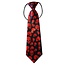 Fako Fashion® - Kinderstropdas - Print - Elastiek - Schedels Rood