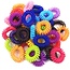 Fako Fashion® - Haarelastiek - Telefoonkabel - Mini - Mix - 25mm - 20 Stuks