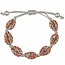Fako Bijoux® - Schelpjes Armband - Wit - Flower Power