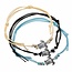 Fako Bijoux® - Enkelbandjes - Schildpad - Set - 3 Kleuren