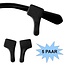 Fako Bijoux® - Anti-slip Oorhaakjes Mini - Brilhaakjes - Siliconen - Zwart - 5 Paar