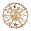 Fako Bijoux® - Broche - Maan - Ø 53mm - Goudkleurig
