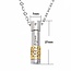 Fako Bijoux® - Ketting - Ashanger / Assieraad - Koker Only Love - Mini - Goud